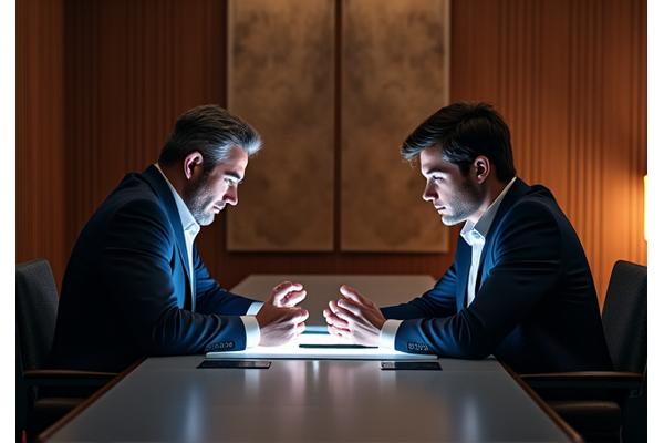 Professionals in a modern, elegant office collaborating, representing legal or consulting work